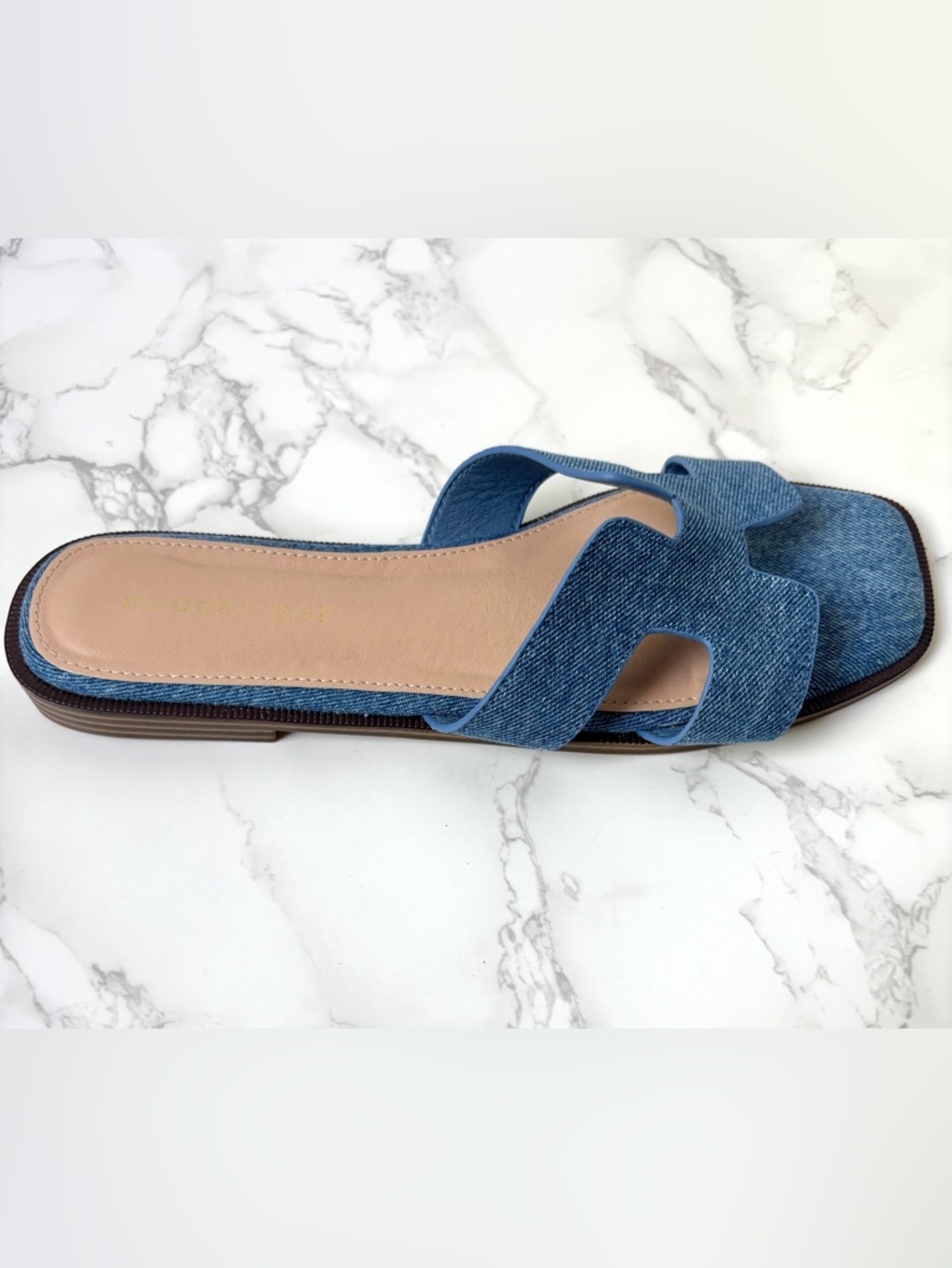 Madden Girl Denim Hailey Sandals Women’s Size 8.5 - Picture 4 of 8